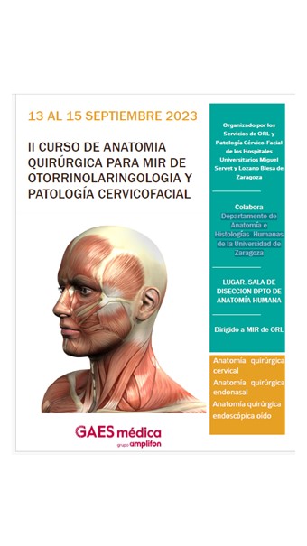 II Curso De Anatomía Quirúrgica Para MIR De Otorrinolaringología Y Patología Cervicofacial